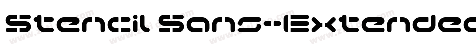 Stencil Sans-Extended Italic字体转换